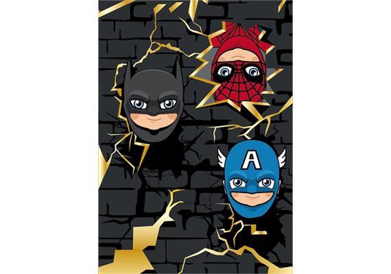 Card Group Mini Karte Three Superheroes