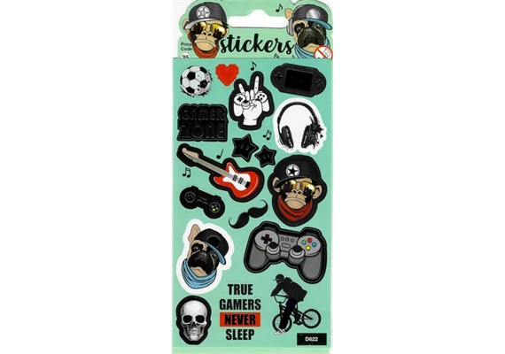 Card Group Sticker Cool Gamer