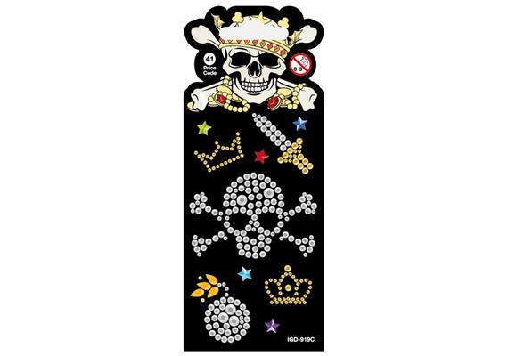 Card Group Stickers Black Skull