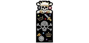 Card Group Stickers Black Skull