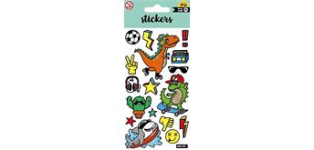Card Group Stickers Cool Animals