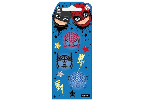 Card Group Stickers Superheroes Art