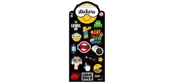 Card Group Stickers Video Game Icons