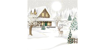 Card Group - Weihnachtskarte Glimmering House