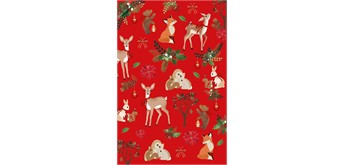 Card Group - Weihnachtskarte Red Joyful Animals