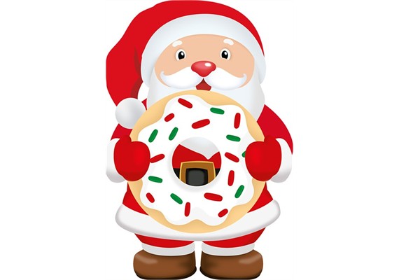 Card Group - Weihnachtskarte Santa with Donut