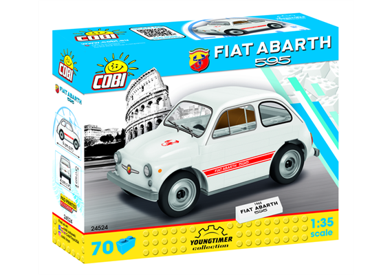 Cobi 24524 - Fiat Abarth 595, 70 Steine