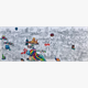 ColoriSwiss Ausmalposter der Schweiz 150 x 60 cm