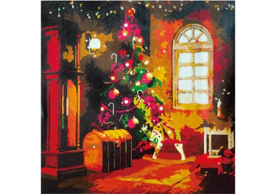 Craft Buddy - Paint by Numbers "Christmas Magic" 50 x 50 cm