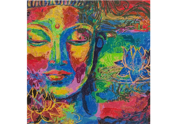 Craft Buddy - Paint by Numbers "Lord Buddha" 30 x 30 cm