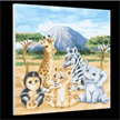 Craft Buddy - Paint by Numbers "Safari Animals" 30 x 30 cm | Bild 3