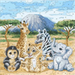 Craft Buddy - Paint by Numbers "Safari Animals" 30 x 30 cm | Bild 2