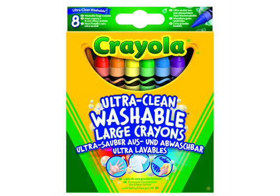 Crayola 8 Auswaschb. Wachsmalstifte - 3+