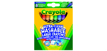 Crayola 8 Auswaschb. Wachsmalstifte - 3+