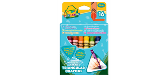 Crayola 16 Dreieck-Wachsmalstifte - 1+