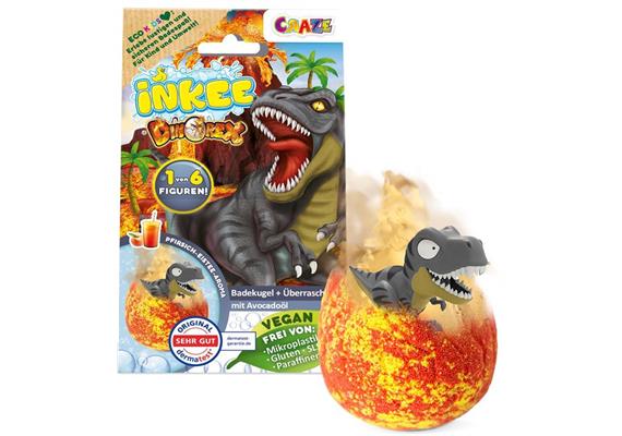 CRAZE INKEE Überraschungs-Badekugel Dino