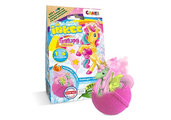 CRAZE Inkee Überraschungsbadekugel Galupy Unicorn