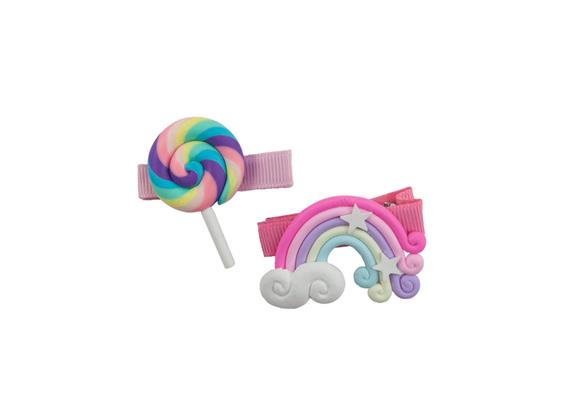 Creative Education 88073 Hairclips Lollipop Rainbow