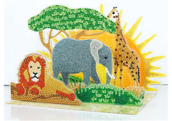 Crystal Art 3D Scene - African Safari