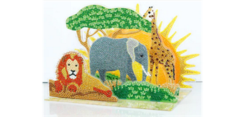 Crystal Art 3D Scene - African Safari