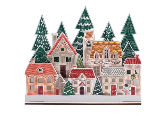 Crystal Art 3D Village Scene
