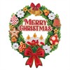 Crystal Art 3D Wreath Kit Merry Christmas (English)