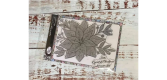 Crystal Art A5 Stamp "Radiant Poinsettia"