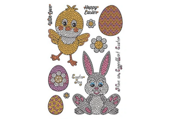 Crystal Art A5 Stamp "Easter Party"