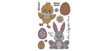 Crystal Art A5 Stamp "Easter Party"