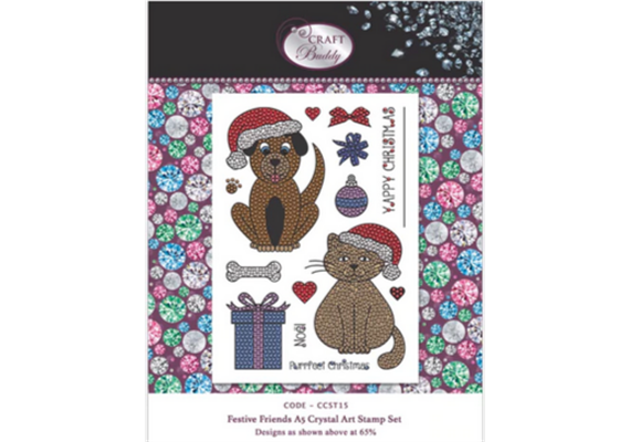 Crystal Art A5 Stamp "Festive Friends"