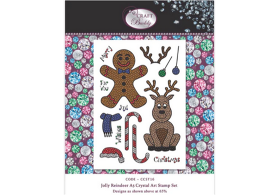 Crystal Art A5 Stamp "Jolly Reindeer"