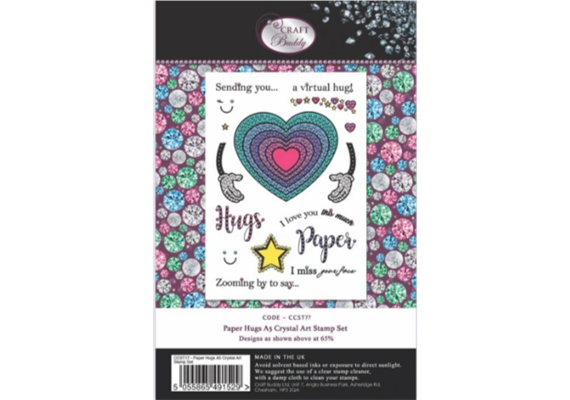 Crystal Art A5 Stamp "Paper Hugs"