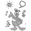 Crystal Art A6 Stamp "Donald Duck"