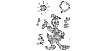 Crystal Art A6 Stamp "Donald Duck"