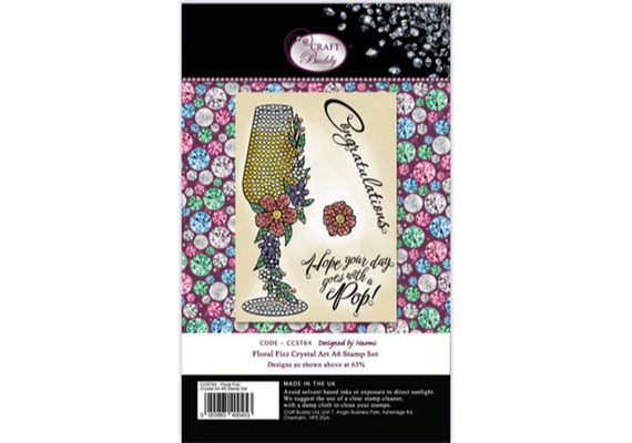 Crystal Art A6 Stamp "Floral Fizz"