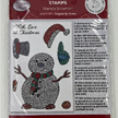 Crystal Art A6 Stamp "Friendly Snowman" | Bild 4