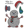 Crystal Art A6 Stamp "Friendly Snowman"