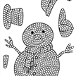 Crystal Art A6 Stamp "Friendly Snowman" | Bild 2