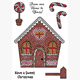 Crystal Art A6 Stamp "Gingerbread House"