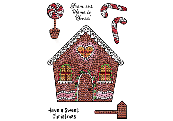 Crystal Art A6 Stamp "Gingerbread House"