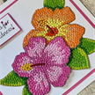 Crystal Art A6 Stamp "Hibiscus Wishes" | Bild 4