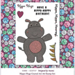Crystal Art A6 Stamp "Hippo Hugs" | Bild 2