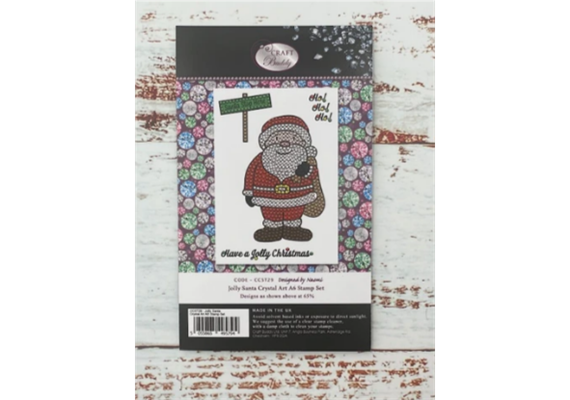 Crystal Art A6 Stamp "Jolly Santa"