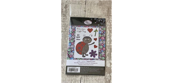 Crystal Art A6 Stamp "Love Bug Ladybird"