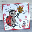 Crystal Art A6 Stamp "Love Bug Ladybird" | Bild 3