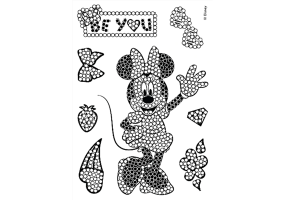 Crystal Art A6 Stamp "Minnie Mouse"