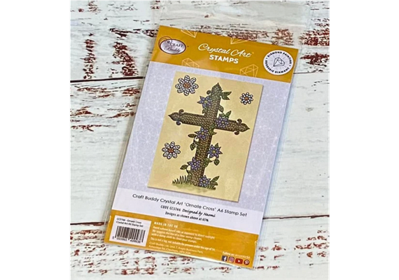 Crystal Art A6 Stamp "Ornate Cross"