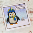 Crystal Art A6 Stamp "Playful Penguin" | Bild 3