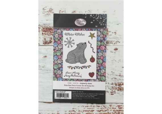 Crystal Art A6 Stamp "Polar Bear Party"