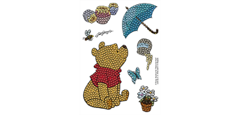 Crystal Art A6 Stamp "Pooh Bear"
